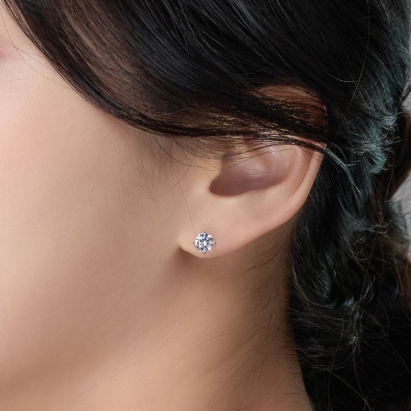 5부 랩 다이아몬드 귀걸이 4프롱 요약정보 및 구매